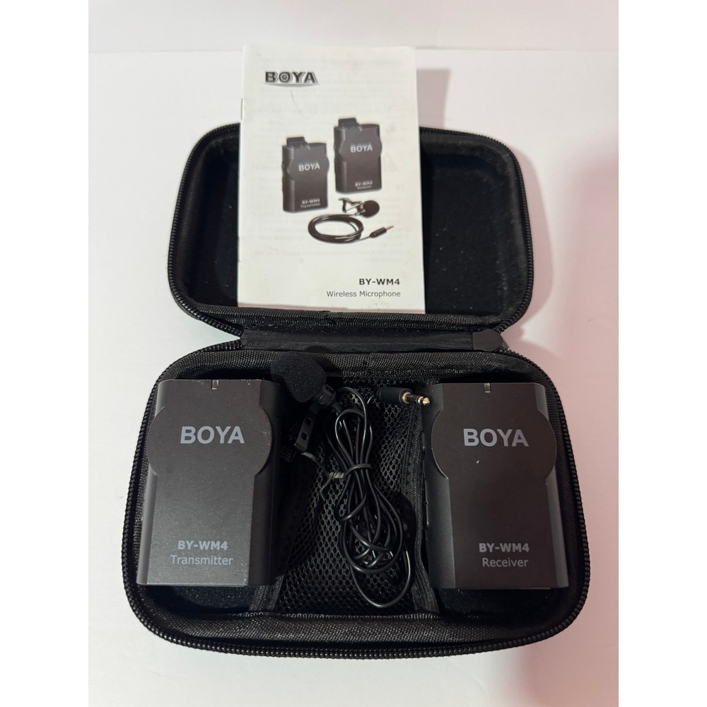 BOYA BY-WM4 Wless Lavalier Mic System Transmitter Receiver Kit - Parts/Fix Only